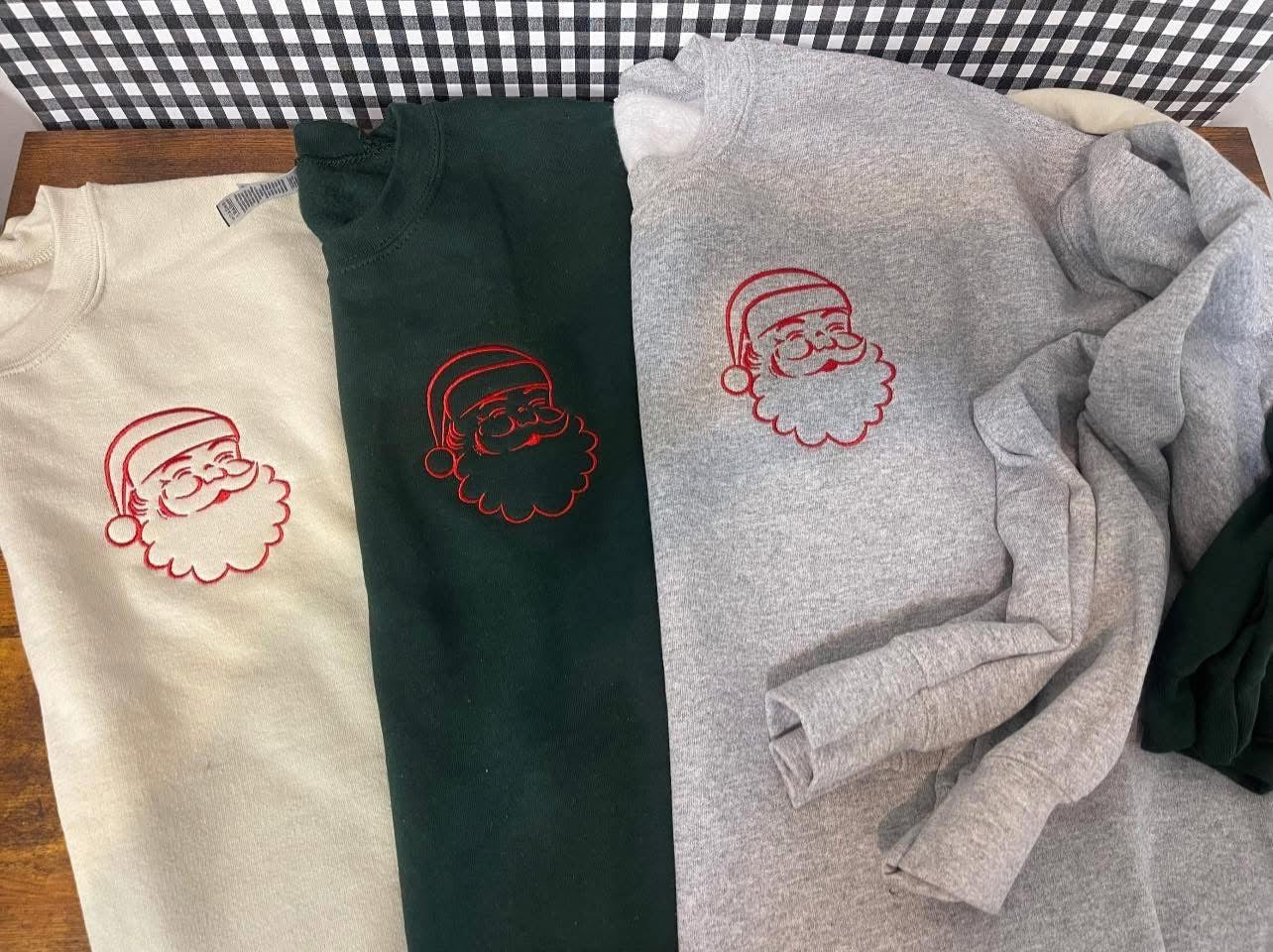 *PRE-ORDER* Santa Embroidered Sweatshirt