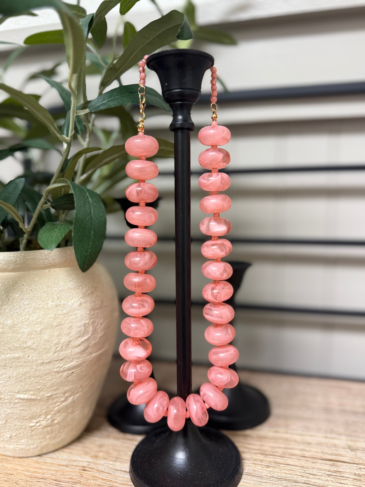Lani Beaded Nacklace- Pink