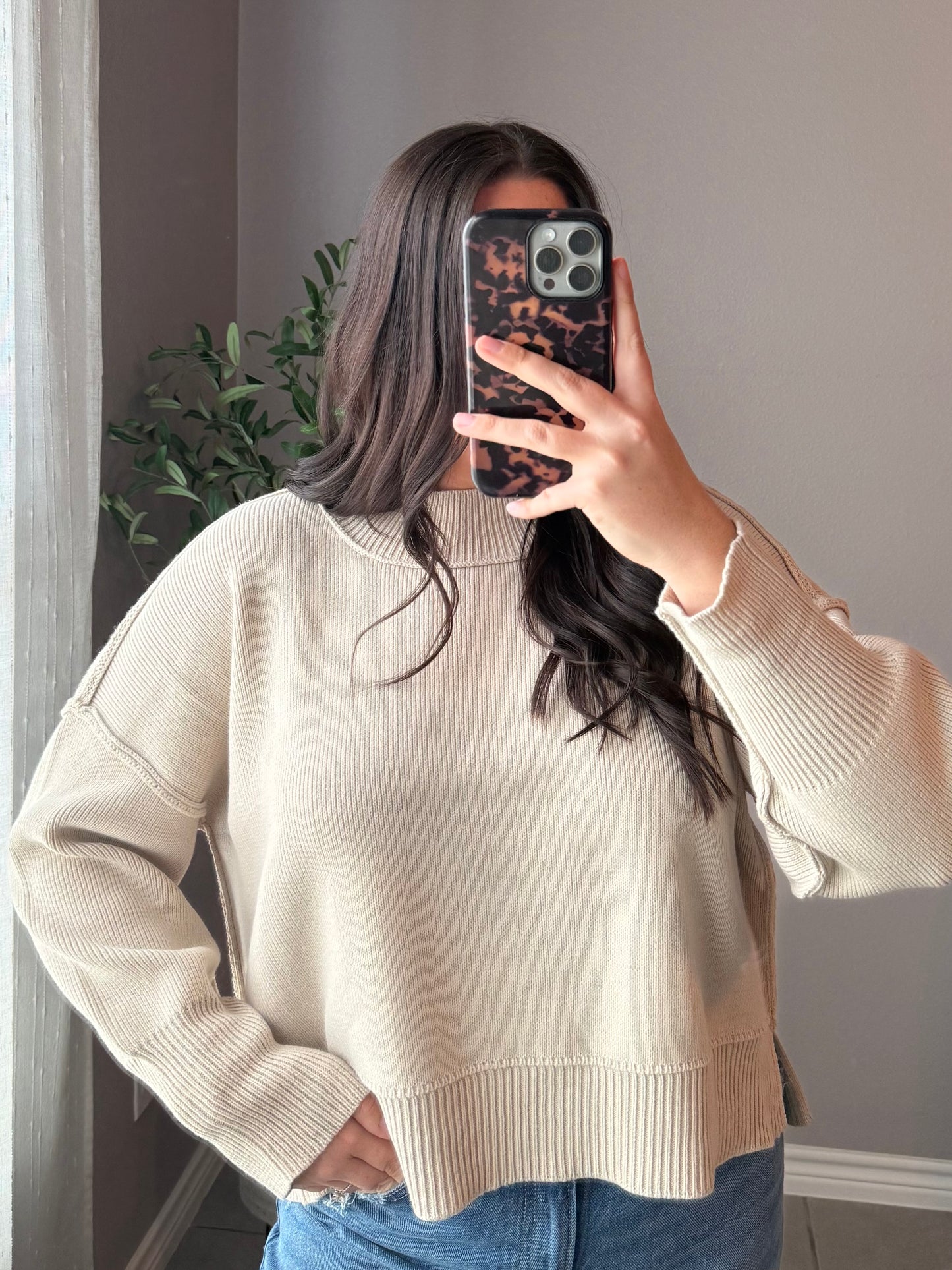 Jess Sweater- Beige