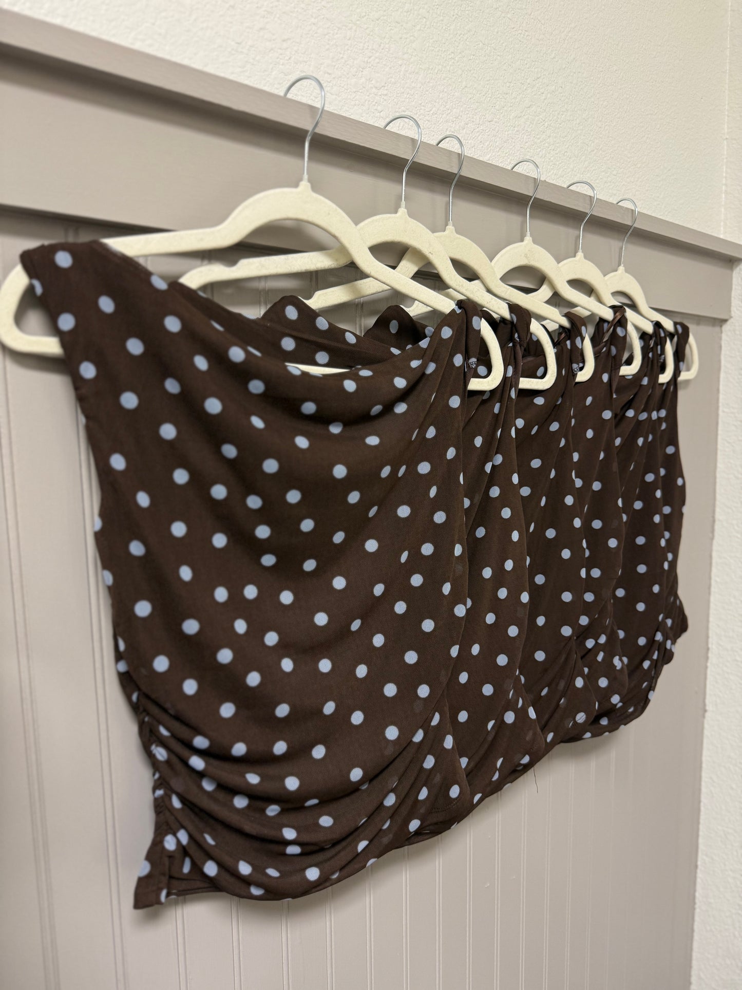 Driftwood Top- Espresso Dot