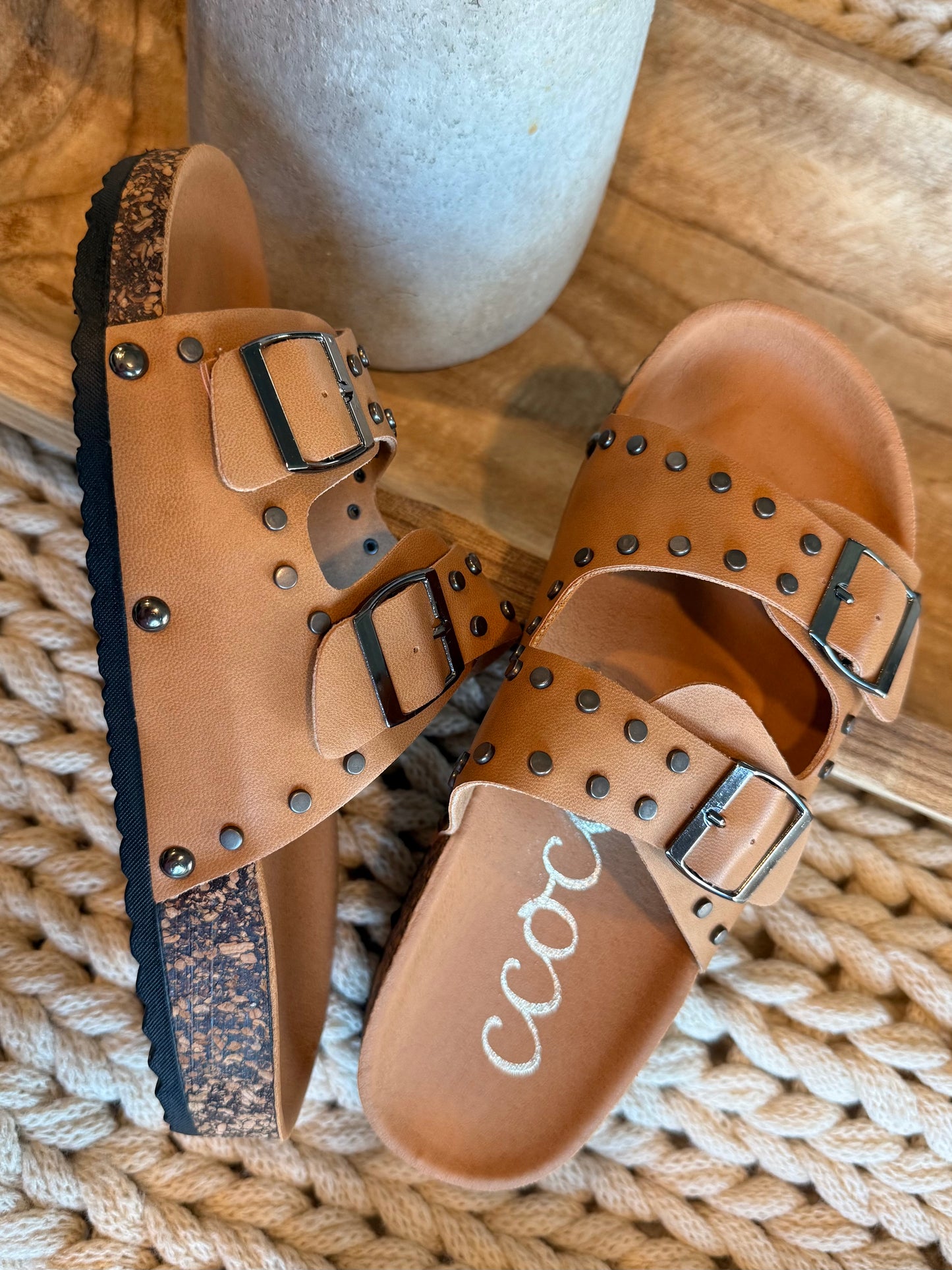 Chelsea Studded Slides