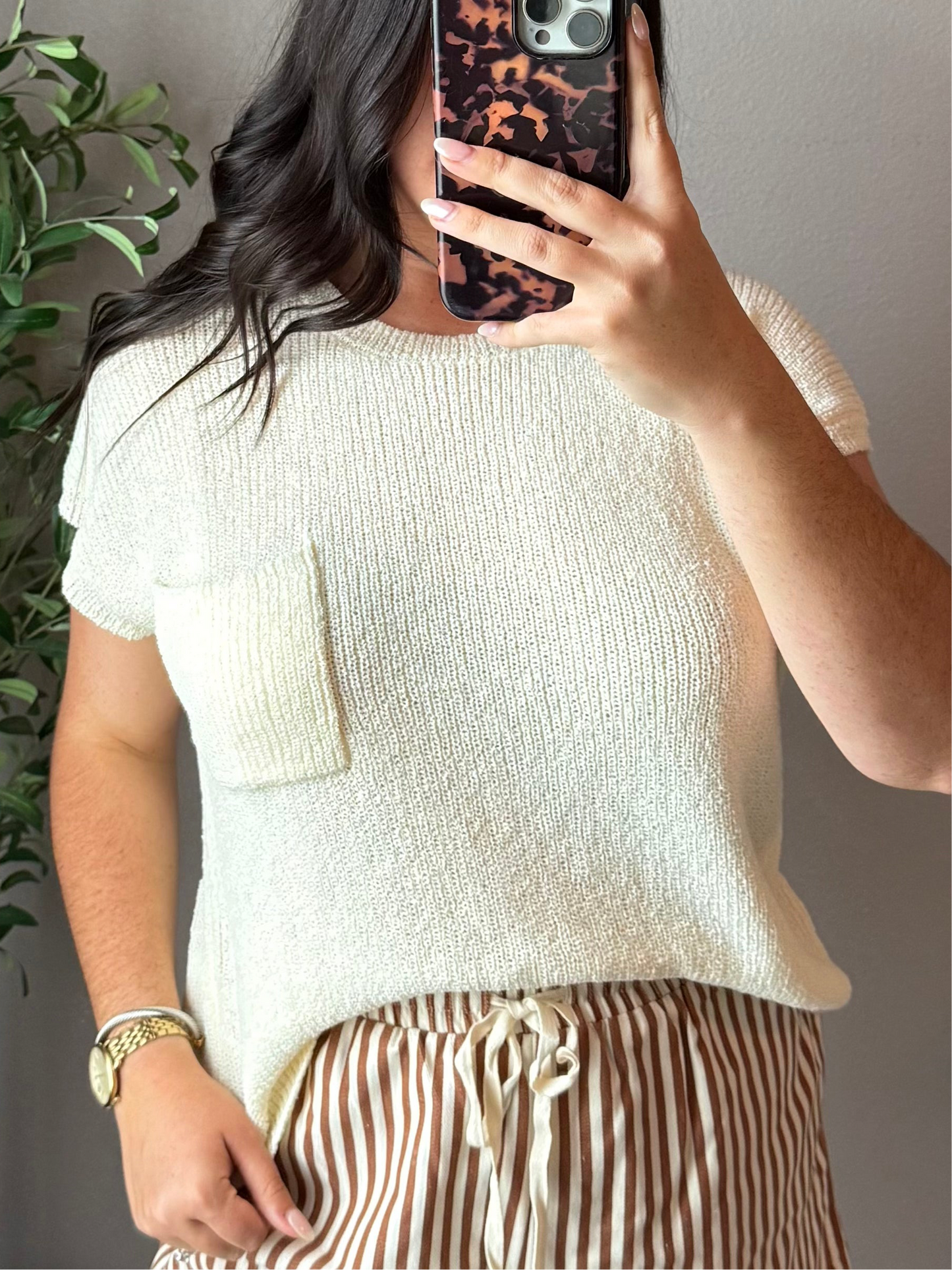 High Tide Short Sleeve Sweater