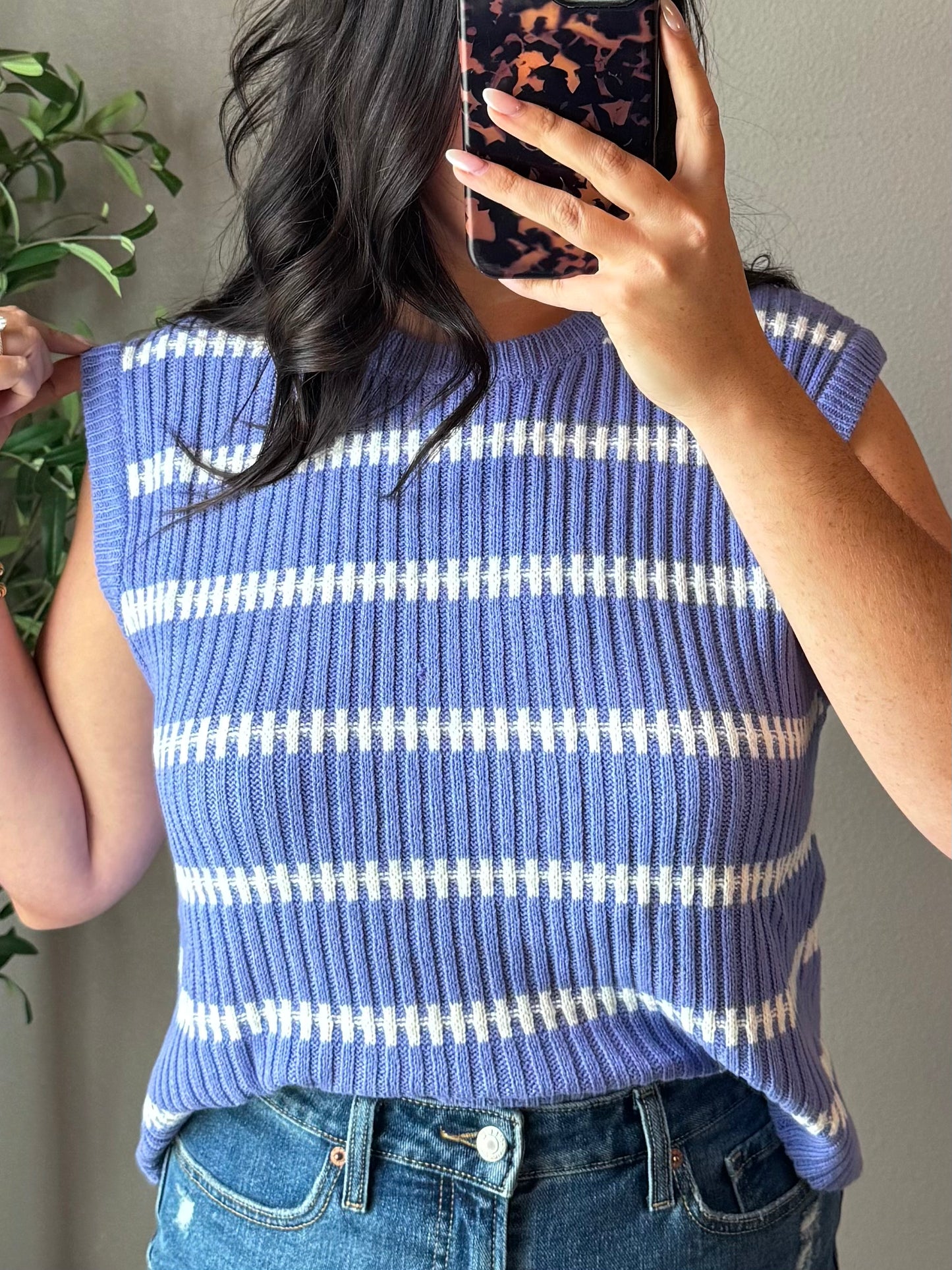Summer Saturdays Knit Sweater Tank