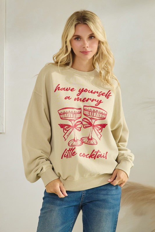 Merry Little Cocktail Sweatshirt