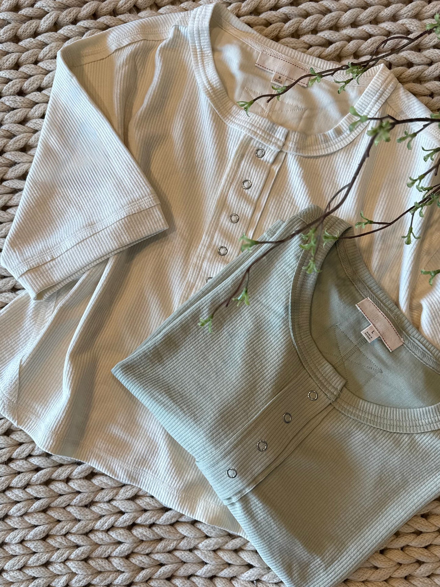 Lacy Top- Sage