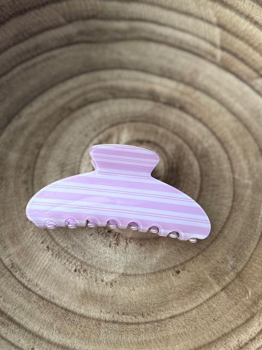 Pink Stripe Clip