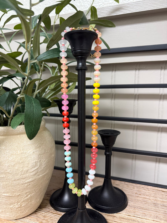 Lilah Necklace- Pink