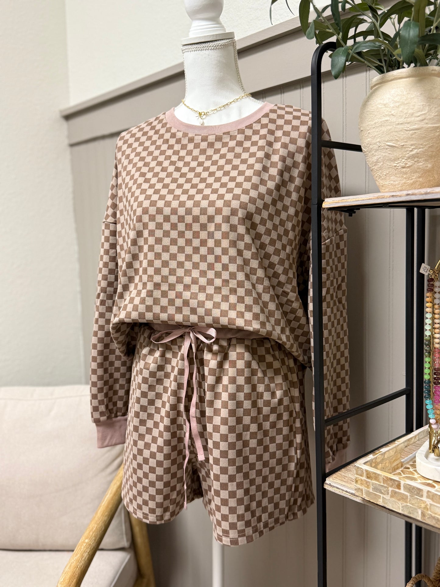 Noa Checkered Set
