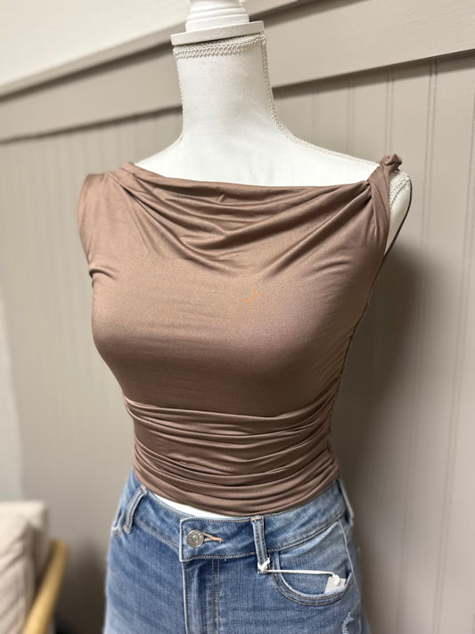 Driftwood Top- Taupe
