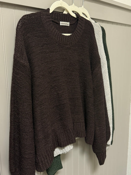 Hampton Sweater- Espresso