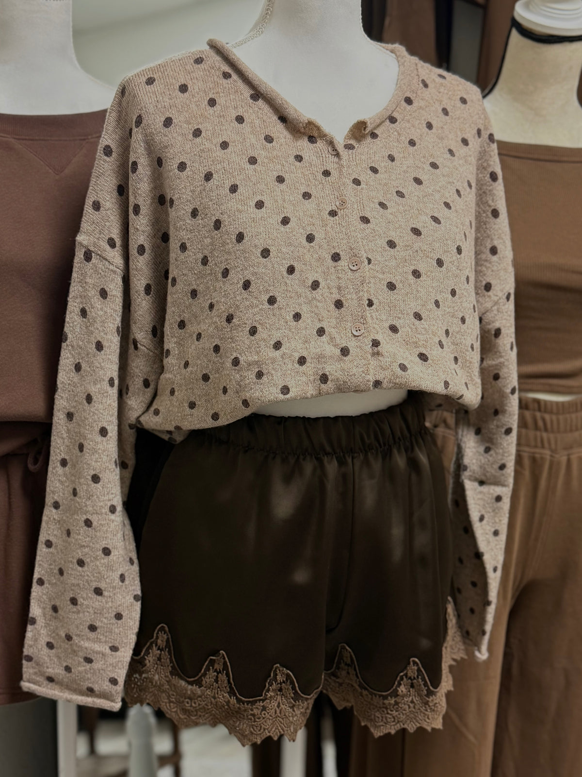 Polly Cardigan- Chocolate
