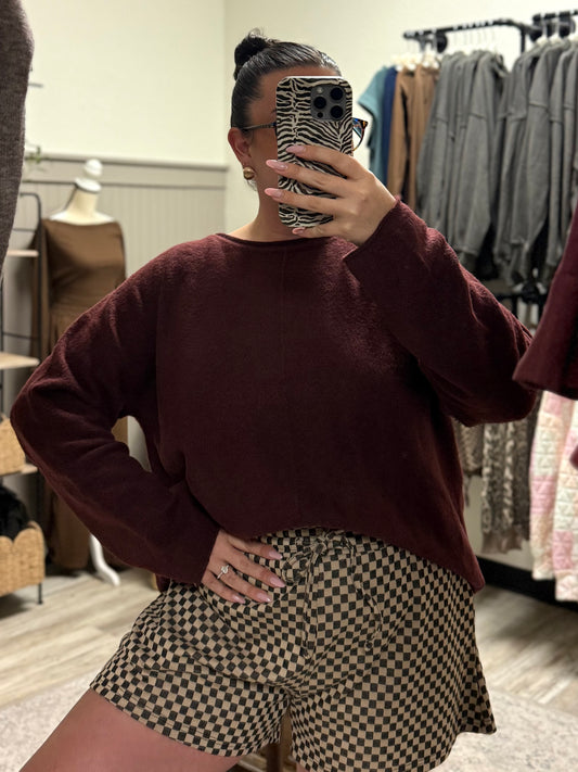 Janie Top- Merlot
