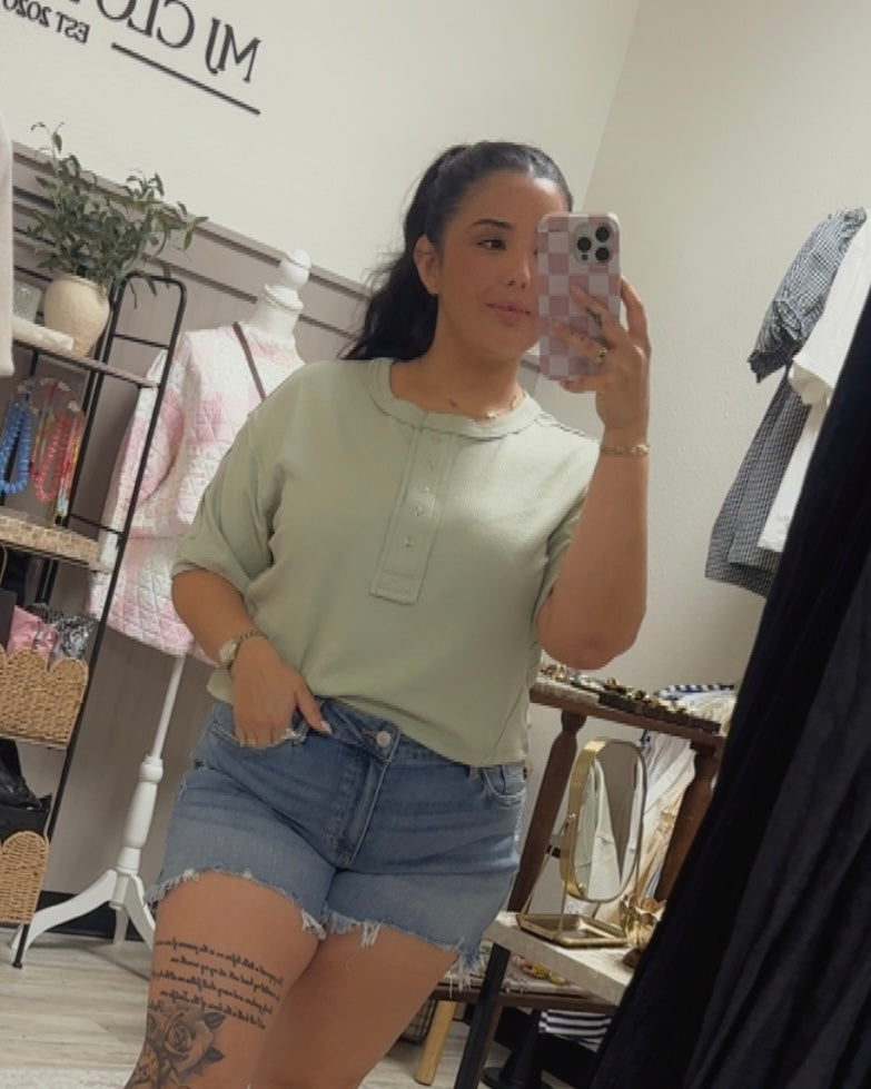 Lacy Top- Sage