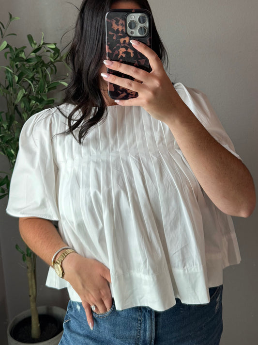 Pretty Please Pleated Top