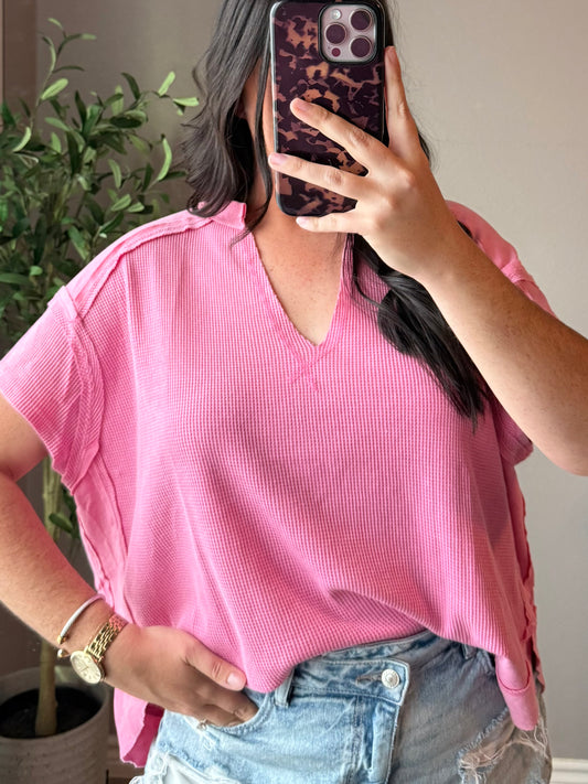 Isla Waffle Knit Top
