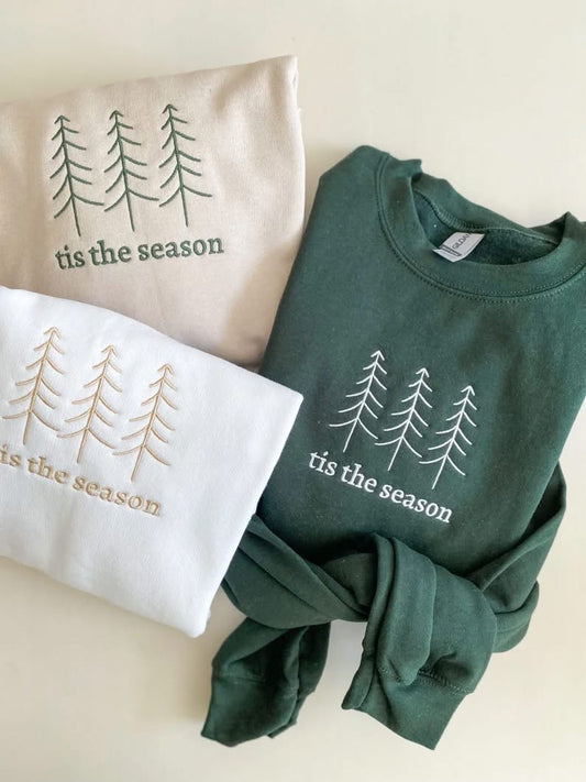 *PRE-ORDER* Tis the Season Embroidered Swestshirt