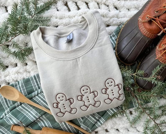 *PRE-ORDER* Gingerbread Embroidered Sweatshirt